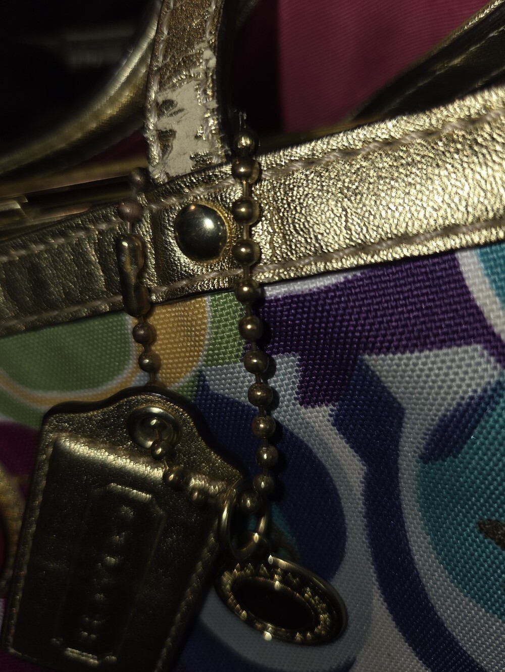 Coach Poppy Kiss Lock Shoulder Bag - Picture 9 of 11